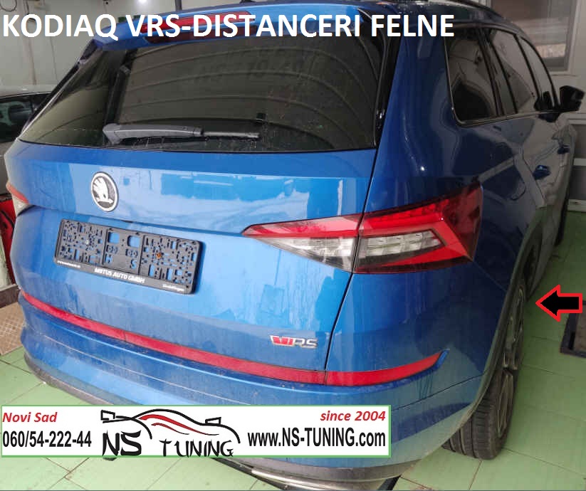 skoda kodiaq vrs distanceri aluminijumski felne 5x112 15mm 20mm ugradnja servis novi sad ns tuning